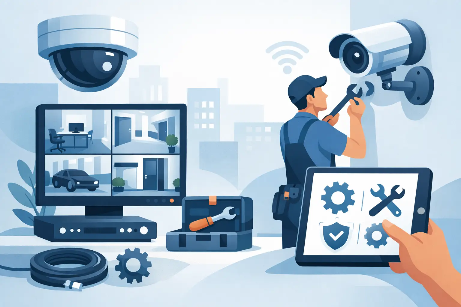 Mantenimiento preventivo CCTV empresarial